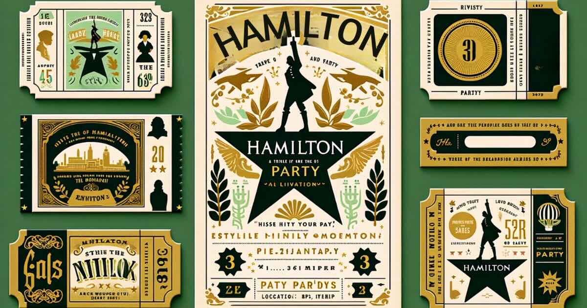 The Charm of Hamilton Broadway Printable Tickets 