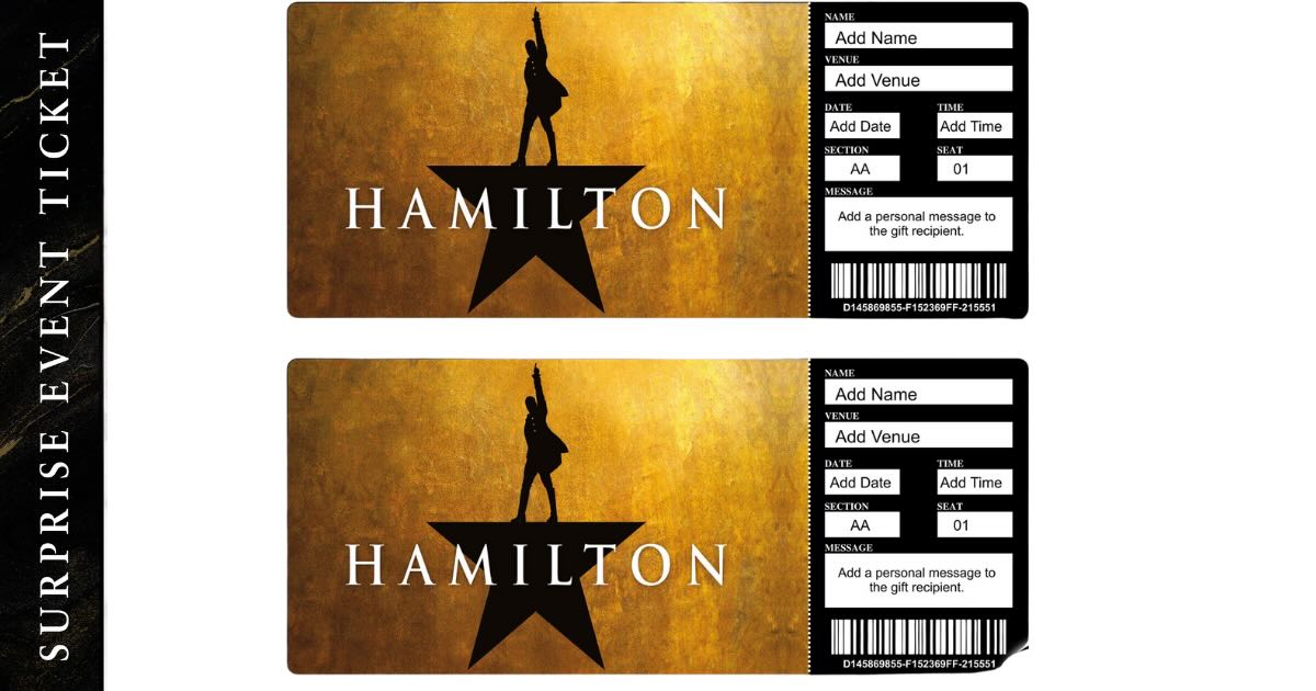 Discovering Hamilton Ticket Templates on Etsy: A Treasure Trove of Creativity