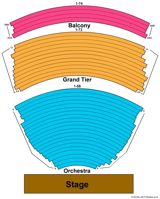 Koger Center for the Arts Seating Chart