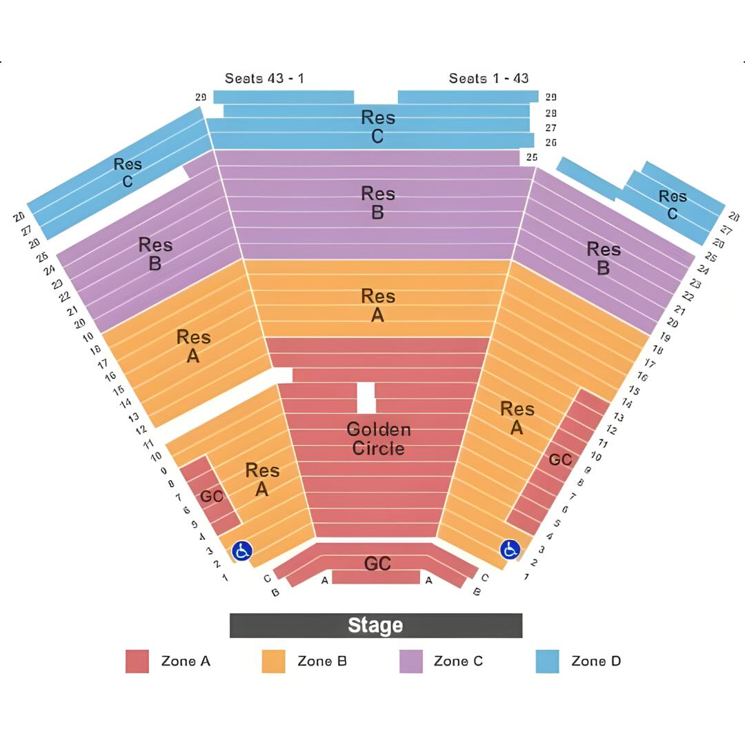 Van Wezel Performing Arts Hall Seating Charts