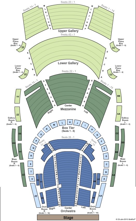 Bass Performance Hall Seating Chart