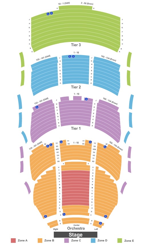 The George S. and Dolores dore Eccles Theater Seating Chart
