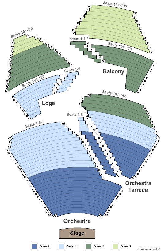 Segerstrom Center for the Arts Seating Chart