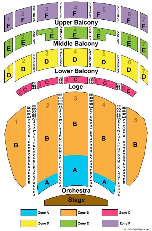 Sheas Buffalo Theatre Seating Chart